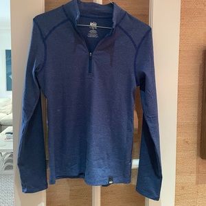 REI boys winter ski quarter zip pullover